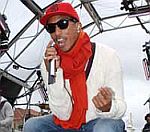Pharrell Williams Strips For N*E*R*D Fans On Brighton Beach