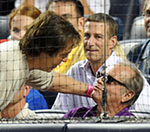 Paul McCartney Hangs With Jack Nicholson At Baseball Game