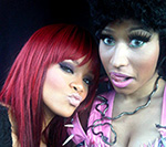 Rihanna Can't Keep Her Hands Off Nicki Minaj