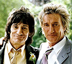 Faces' Rod Stewart And Ronnie Wood Reunite In London